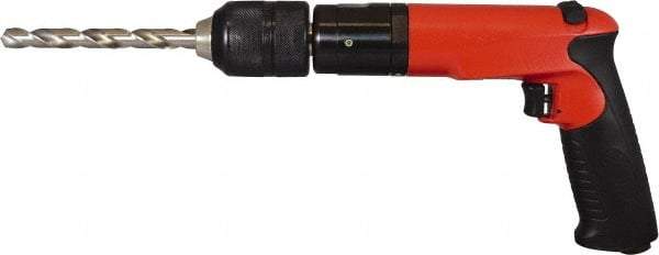 Sioux Tools - 1/2" Reversible Keyless Chuck - Pistol Grip Handle, 500 RPM, 14 LPS, 1 hp, 90 psi - Industrial Tool & Supply