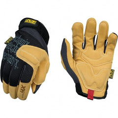 Mechanix Wear - Size L Abrasion Protection Work Gloves - For Mechanic's & Lifting, Uncoated, Hook & Loop Cuff, Full Fingered, Black, Paired - Industrial Tool & Supply