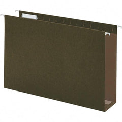 UNIVERSAL - 9-5/8 x 14-3/4", Legal, Standard Green, Hanging File Folder - 11 Point Stock, 1/3 Tab Cut Location - Industrial Tool & Supply