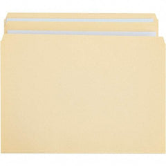 UNIVERSAL - 9-5/8 x 11-3/4", Letter Size, Manila, File Folders with Top Tab - 11 Point Stock, Straight Tab Cut Location - Industrial Tool & Supply