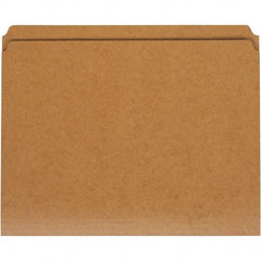 UNIVERSAL - 9-5/8 x 11-3/4", Letter Size, Kraft, File Folders with Top Tab - 11 Point Stock, Straight Tab Cut Location - Industrial Tool & Supply