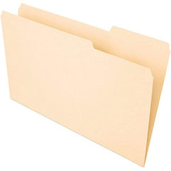 UNIVERSAL - 9-5/8 x 14-3/4", Legal, Manila, File Folders with Top Tab - 1/3 Tab Cut Location - Industrial Tool & Supply