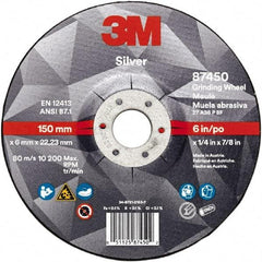 3M - Depressed-Center Wheels Wheel Diameter (Inch): 6 Wheel Thickness (Decimal Inch): 0.2500 - Industrial Tool & Supply