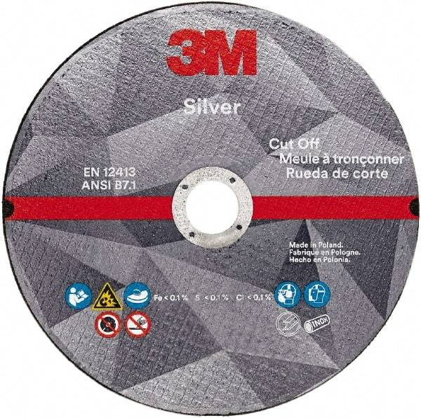 3M - 4-1/2" Ceramic Cutoff Wheel - 3/32" Thick, 7/8" Arbor, Use with Angle Grinders - Industrial Tool & Supply