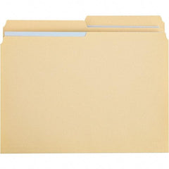 UNIVERSAL - 9-5/8 x 11-3/4", Letter Size, Manila, File Folders with Top Tab - 11 Point Stock, 1/2 Tab Cut Location - Industrial Tool & Supply