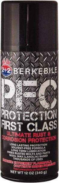 Berkebile - 12 oz Aerosol Can Automotive Multi-Use Lubricant - Mineral Oil, Zinc Oxide, Titanium Dioxide - Industrial Tool & Supply