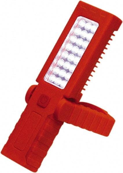 Grip-On - 4.5 Volt, 3 Watt, Cordless, LED Portable Handheld Work Light - 60 Lumens, Plastic - Industrial Tool & Supply