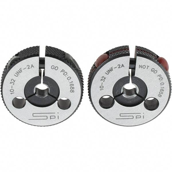 SPI - Ring Thread Go/No Gages Go/No Go: Go; No Go Thread Size: #10-32 - Industrial Tool & Supply