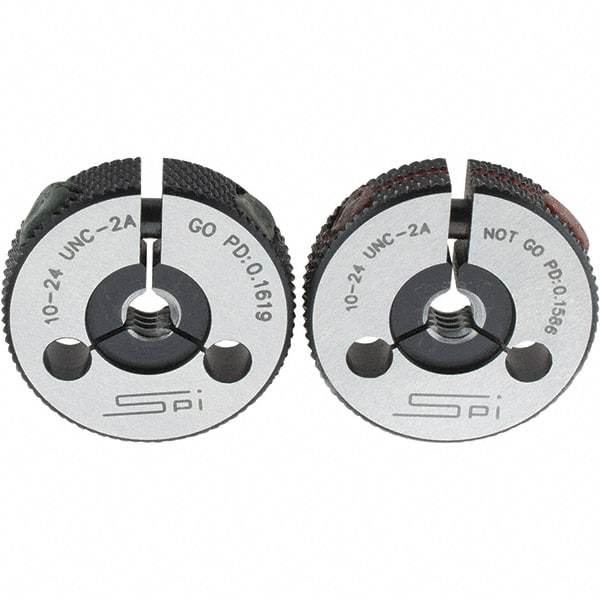 SPI - Ring Thread Go/No Gages Go/No Go: Go; No Go Thread Size: #10-24 - Industrial Tool & Supply