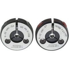 SPI - Ring Thread Go/No Gages Go/No Go: Go; No Go Thread Size: #6-32 - Industrial Tool & Supply