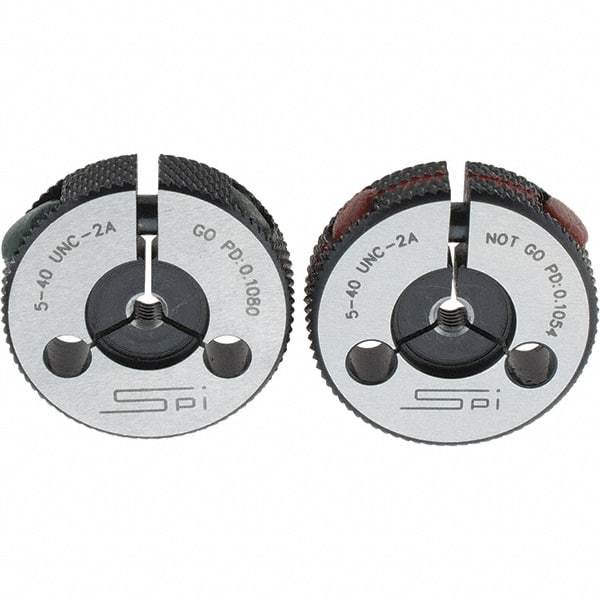 SPI - Ring Thread Go/No Gages Go/No Go: Go; No Go Thread Size: #5-40 - Industrial Tool & Supply