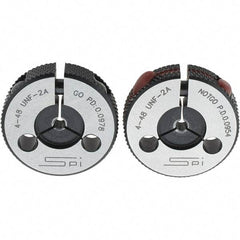 SPI - Ring Thread Go/No Gages Go/No Go: Go; No Go Thread Size: #4-48 - Industrial Tool & Supply