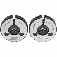 SPI - Ring Thread Go/No Gages Go/No Go: Go; No Go Thread Size: #3-48 - Industrial Tool & Supply