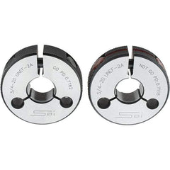 SPI - Ring Thread Go/No Gages Go/No Go: Go; No Go Thread Size: 3/4-20 - Industrial Tool & Supply