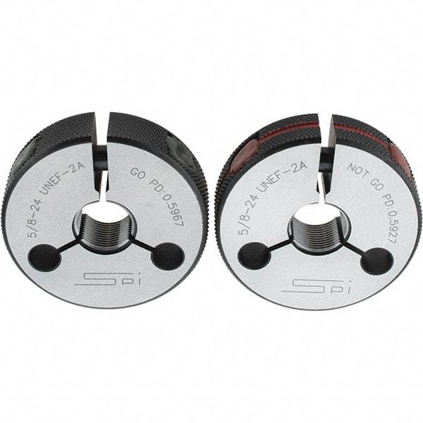 SPI - Ring Thread Go/No Gages Go/No Go: Go; No Go Thread Size: 5/8-24 - Industrial Tool & Supply