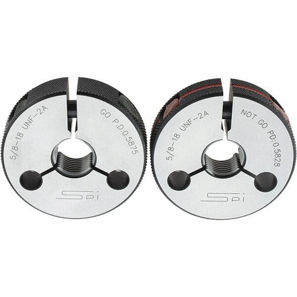 SPI - Ring Thread Go/No Gages Go/No Go: Go; No Go Thread Size: 5/8-18 - Industrial Tool & Supply