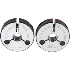 SPI - Ring Thread Go/No Gages Go/No Go: Go; No Go Thread Size: 9/16-18 - Industrial Tool & Supply