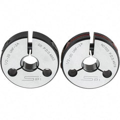 SPI - Ring Thread Go/No Gages Go/No Go: Go; No Go Thread Size: 1/2-20 - Industrial Tool & Supply