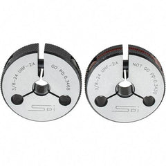 SPI - Ring Thread Go/No Gages Go/No Go: Go; No Go Thread Size: 3/8-24 - Industrial Tool & Supply