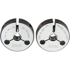 SPI - Ring Thread Go/No Gages Go/No Go: Go; No Go Thread Size: 3/8-16 - Industrial Tool & Supply