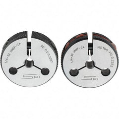 SPI - Ring Thread Go/No Gages Go/No Go: Go; No Go Thread Size: 1/4-32 - Industrial Tool & Supply