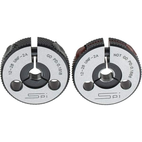 SPI - Ring Thread Go/No Gages Go/No Go: Go; No Go Thread Size: #12-28 - Industrial Tool & Supply