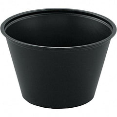 Solo - 4 oz Polystyrene Portion Cups - Black - Industrial Tool & Supply