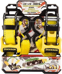 Erickson Manufacturing - 14' Long x 1-1/4" Wide, 2,000 Lb Basket Capacity, Polyester Web Sling - Red - Industrial Tool & Supply