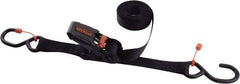 Erickson Manufacturing - 15' Long x 1" Wide, 1,300 Lb Basket Capacity, Polyester Web Sling - Black - Industrial Tool & Supply