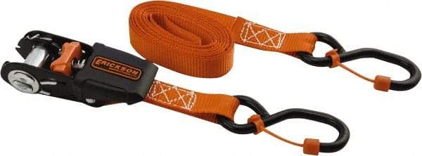 Erickson Manufacturing - 10' Long x 3/4" Wide, 600 Lb Basket Capacity, Polyester Web Sling - Red - Industrial Tool & Supply