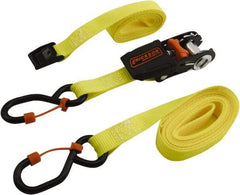 Erickson Manufacturing - 6/10' Long x 3/4" Wide, 600 Lb Basket Capacity, Polyester Web Sling - Yellow - Industrial Tool & Supply