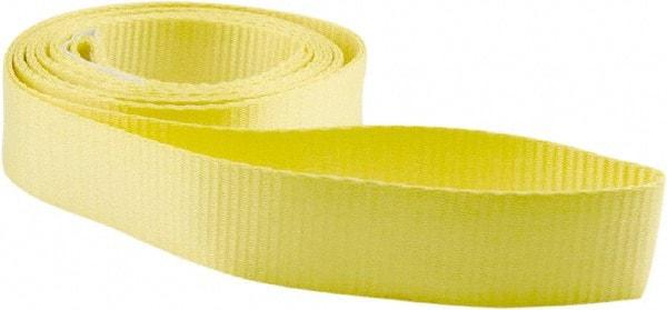 Erickson Manufacturing - 8' Long x 2" Wide, 3,200 Lb Vertical Capacity, Polyester Web Sling - 2,500 Lb Choker Capacity, Yellow - Industrial Tool & Supply
