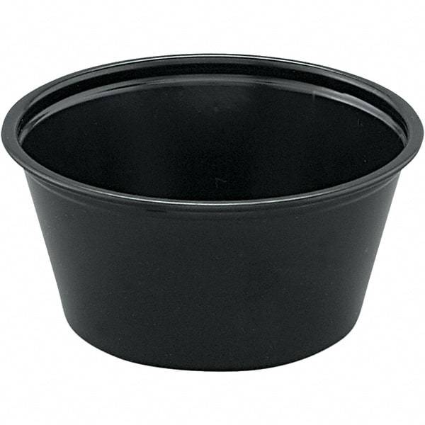 Solo - 2 oz Polystyrene Portion Cups - Black - Industrial Tool & Supply