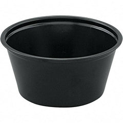 Solo - 2 oz Polystyrene Portion Cups - Black - Industrial Tool & Supply