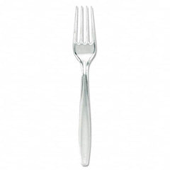 Dixie - Plastic Cutlery, Forks, Heavyweight, Clear - Industrial Tool & Supply