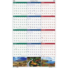 House of Doolittle - 1 Sheet, 24 x 37", Erasable Wall Calendar - Earthscapes Nature - Industrial Tool & Supply