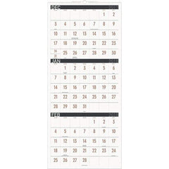 AT-A-GLANCE - 8 Sheet, 12 x 27", Wall Calendar - Industrial Tool & Supply