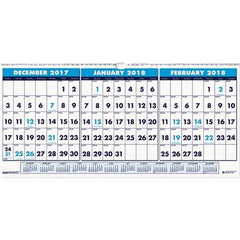 House of Doolittle - 4 Sheet, 23-1/2 x 12", Wall Calendar - Industrial Tool & Supply