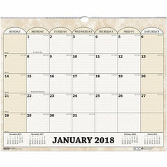 House of Doolittle - 12 Sheet, 14-7/8 x 12", Wall Calendar - Industrial Tool & Supply