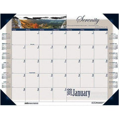 House of Doolittle - 12 Sheet, 22 x 17", Desk Pad Calendar - Motivational - Industrial Tool & Supply