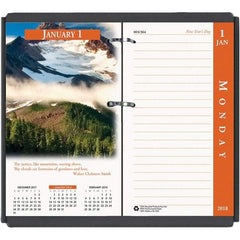 House of Doolittle - 365 Sheet, 3-1/2 x 6", Desk Calendar Refill - Nature - Industrial Tool & Supply