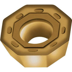 Walter - ODMT060512 D57 Grade WKP35G Carbide Milling Insert - TiAlN/TiN Finish, 5.56mm Thick, 5/8" Inscribed Circle, 1.2mm Corner Radius - Industrial Tool & Supply