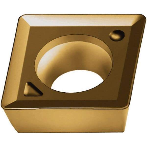 Walter - MPMX0803 F57 Grade WKP35G Carbide Milling Insert - TiAlN/TiN Finish, 1/8" Thick, 8mm Inscribed Circle, 0.5mm Corner Radius - Industrial Tool & Supply