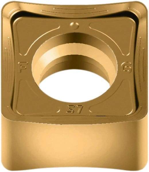 Walter - SNMX120512 F27 Grade WKP35G Carbide Milling Insert - TiAlN/TiN Finish, 6.4mm Thick, 1/2" Inscribed Circle, 1.2mm Corner Radius - Industrial Tool & Supply