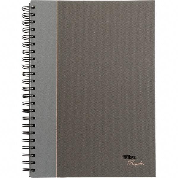 TOPS - 96 Sheet, 8-1/4 x 11-3/4", Legal/Wide (Style) Business Notebook - Black & Gray - Industrial Tool & Supply