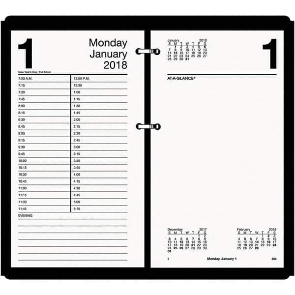 AT-A-GLANCE - 730 Sheet, 4-1/2 x 8", Calendar Refill - White - Industrial Tool & Supply