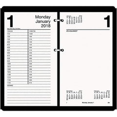AT-A-GLANCE - 730 Sheet, 4-1/2 x 8", Calendar Refill - White - Industrial Tool & Supply