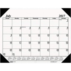 House of Doolittle - 14 Sheet, 22 x 17", Desk Pad Calendar - White - Industrial Tool & Supply