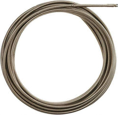 Milwaukee Tool - 1/2" x 50' Drain Cleaning Machine Cable - Inner Core, 1-1/4" to 2-1/2" Pipe, Use with Milwaukee Drain Cleaning Tools - Industrial Tool & Supply