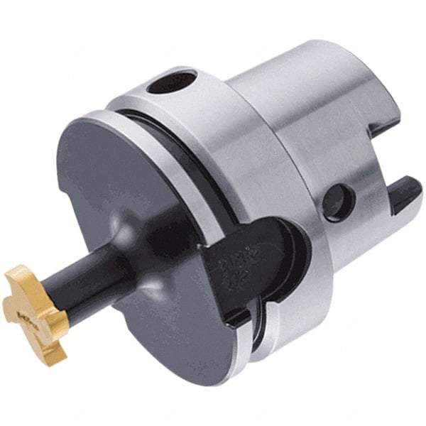 Iscar - Multimaster 40mm HSK40A Taper Shank Milling Tip Insert Holder & Shank - T10 Neck Thread - Industrial Tool & Supply